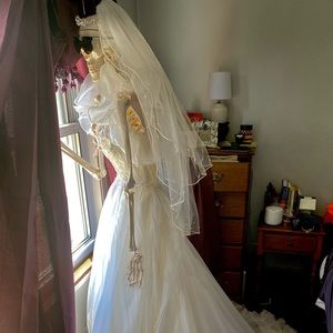 1988 vintage wedding dress size 10